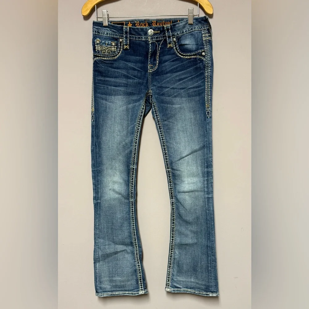 ROCK Revival PREMIUM Boot JENA Mid RISE Jeans - Picture 16 of 16